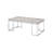Natural Oak & Chrome Finish Coffee Table