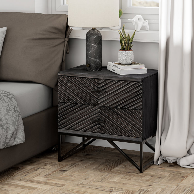 Breniah 23.25'' W Nightstand, 64.5" W x 84" L