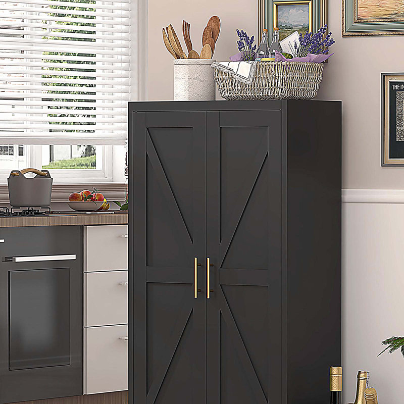 Armoire de rangement en métal avec tablettes réglables, Blanc