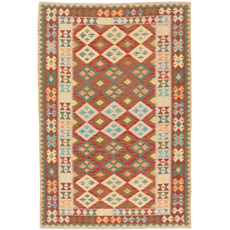 Southwestern Wool Hand Woven 165cm X 243cm Area Rug