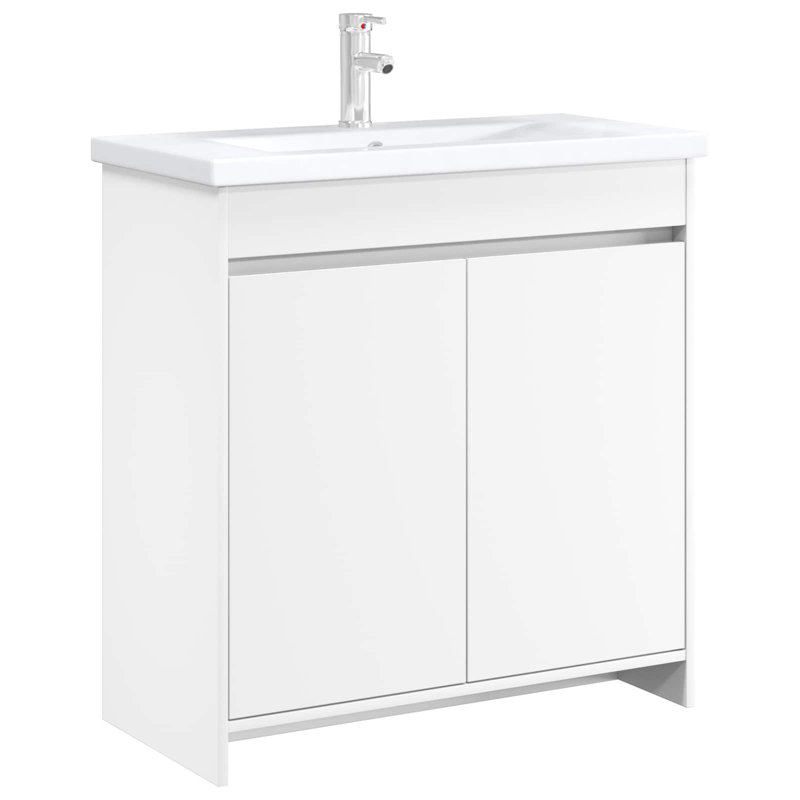 78.5cm Bathroom Vanity Base Only, White