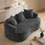 Causeuse courbée, petit canapé en chenille avec 3 coussins, canapé profond pour appartement, salon, aucun assemblage requis-1024443858-1024443870