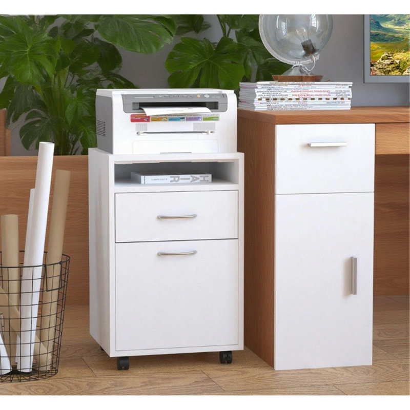Organisateur de rangement mobile, White