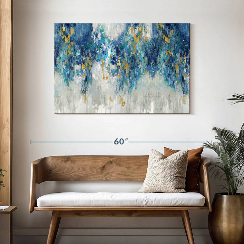 Avery Charmed With Blues, 30" H x 45" W