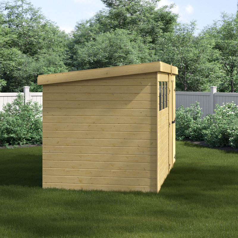 Shiplap Pent Wooden Shed, 12ft. W x 6ft. D
