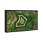 «Abstract Dreaming About Emerald Geode Crystals», impression sur toile tendue-68015345-68015342