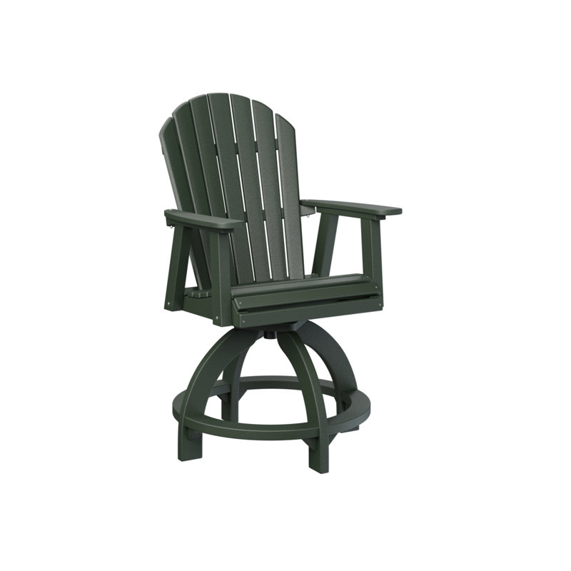 Chaise pivotante d'extérieur à dossier Comfo, 22.5", Gris fumée