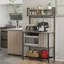 Étagère de boulanger standard en bois Humayd 33,8 po avec compatibilité micro-ondes-137813935