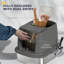 Stainless Steel Litter Box Enclosed Metal Cat Litter Tray with Scoop