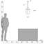 Luminaire suspendu d'extérieur 1 lumière Erlenmeyer-38841431