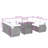  Garden Sofa Set Black