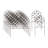 Scrollwork Wrought Iron Edging with Ground Stakes and Gunmetal Finish