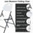 Foldable Plastic Folding Chairs with Steel Frame - 450 lbs Capacity, Available in White, Black, and Blue, for Indoor/Outdoor Use-1086562571