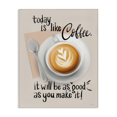 «Today Is Like Coffee», art mural sur toile par House Fenway