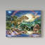 Reproduction d'art graphique sur toile tendue «Prehistanceic Rainbow»-26857792