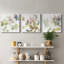 Sweet Petals and Leaves III - Ensemble de 3 peintures sur toile tendue-517261718