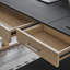 Bureau de direction électrique minimaliste en L avec plateau en cuir Minimalist 