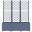 Jardinière de jardin Latitude Run® avec treillis PP-67962182-92087389