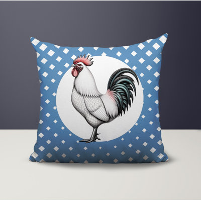 Rooster Indoor/Outdoor Reversible Pillow