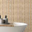 Bamboo  5-7/8"x11-7/8" Fluted Ceramic Wall Tile-90732250