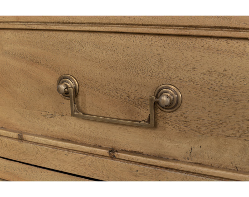 Chamberlain Solid Wood Storage Cabinet, Driftwood
