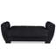Causeuse convertible avec rangement Primenest Nimbusflow, polyuréthane noir