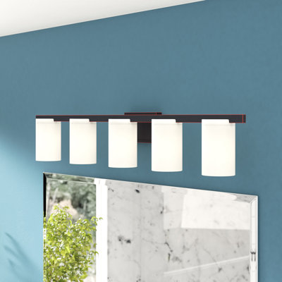 Éclairage pour salle de bain à intensité variable 5 lumières Delvin