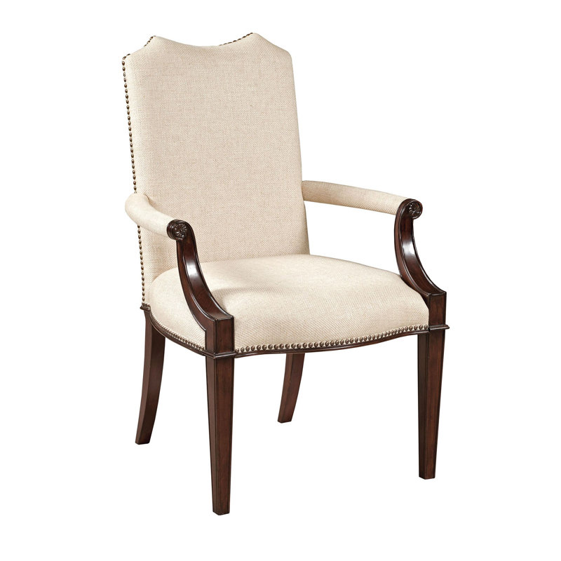 Chaise avec accoudoirs rembourrée Solvig