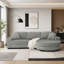 Canapé-lit modulaire rembourré en velours Corduroy-163659761