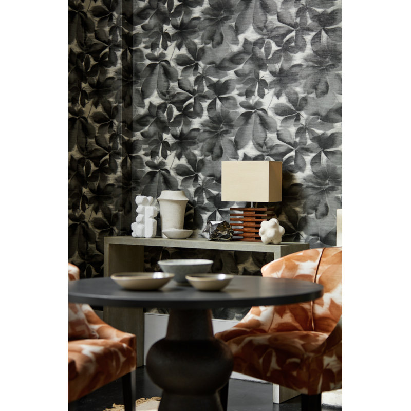 Grounded Wallpaper, Black Earth/Parchment