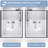 56-60"W X 74"H Framed Pivot Shower Door | Open Outside | Stop At 105 Degrees | 5/16" Tempered Glass | Matte Black-124814920
