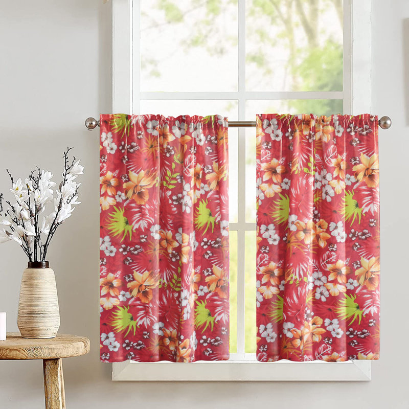 Rideaux Hawaiian, Rouge