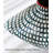 Abstract Grid Pattern Hand Painted Ceramic Accent Vase