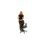 Chaise de bureau ergonomique multifonctionnelle à dossier moyen avec rembourrage coussiné-30773683-30773689