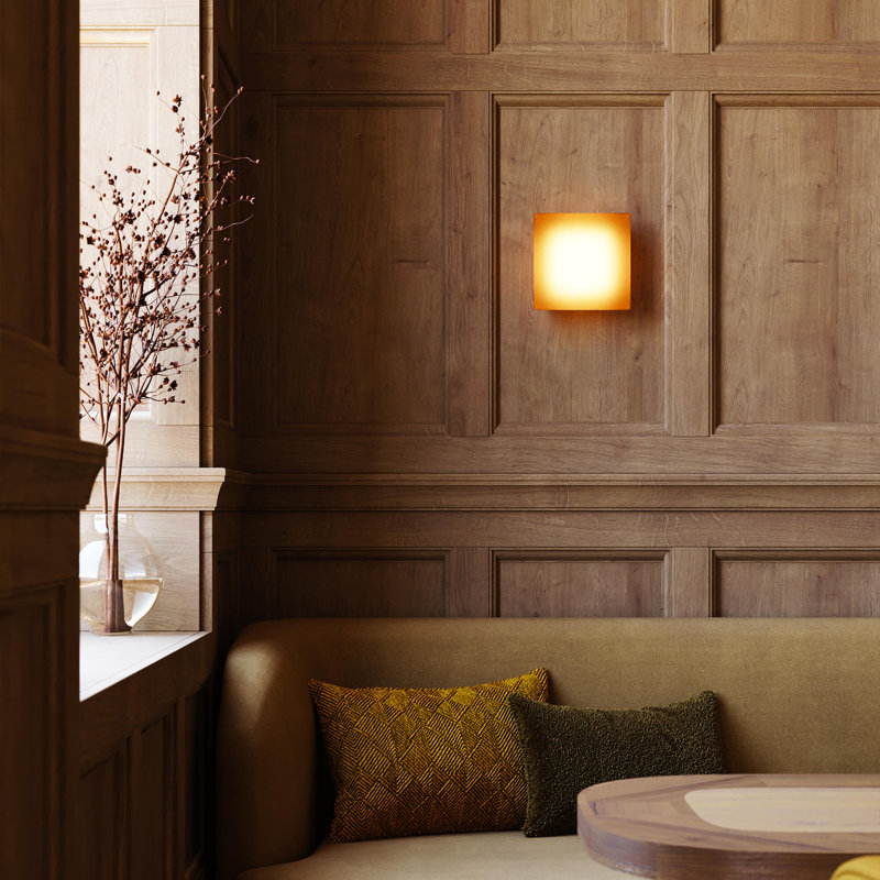 Applique murale / applique murale Mist, Amber, Rond