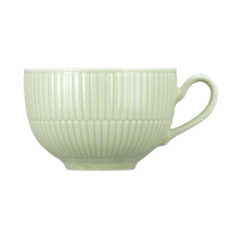 Amina Porcelain Cappuccino Cup, Green
