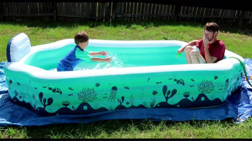 DreamDwell Home 122 X 71 X 20 Family Inflatable Swimming Pool