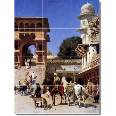 Carreau de céramique décorative 12,75 po x 17 po 4,25 po x 4,25 po