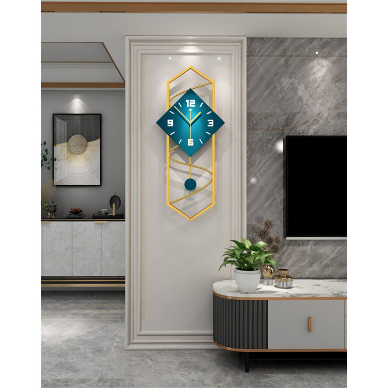 Nordic Modern Creative Simple Wall Clock, Artistic Quartz Timepiece For Living Room Home Decor