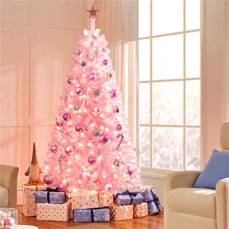 Sapin de Noël artificiel pré-éclairé, 7.5'
