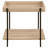 Light Brown Square Engineered Wood End Table