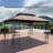 13X10 Ft Patio Double Roof Gazebo Replacement Canopy Top Fabric-125979791