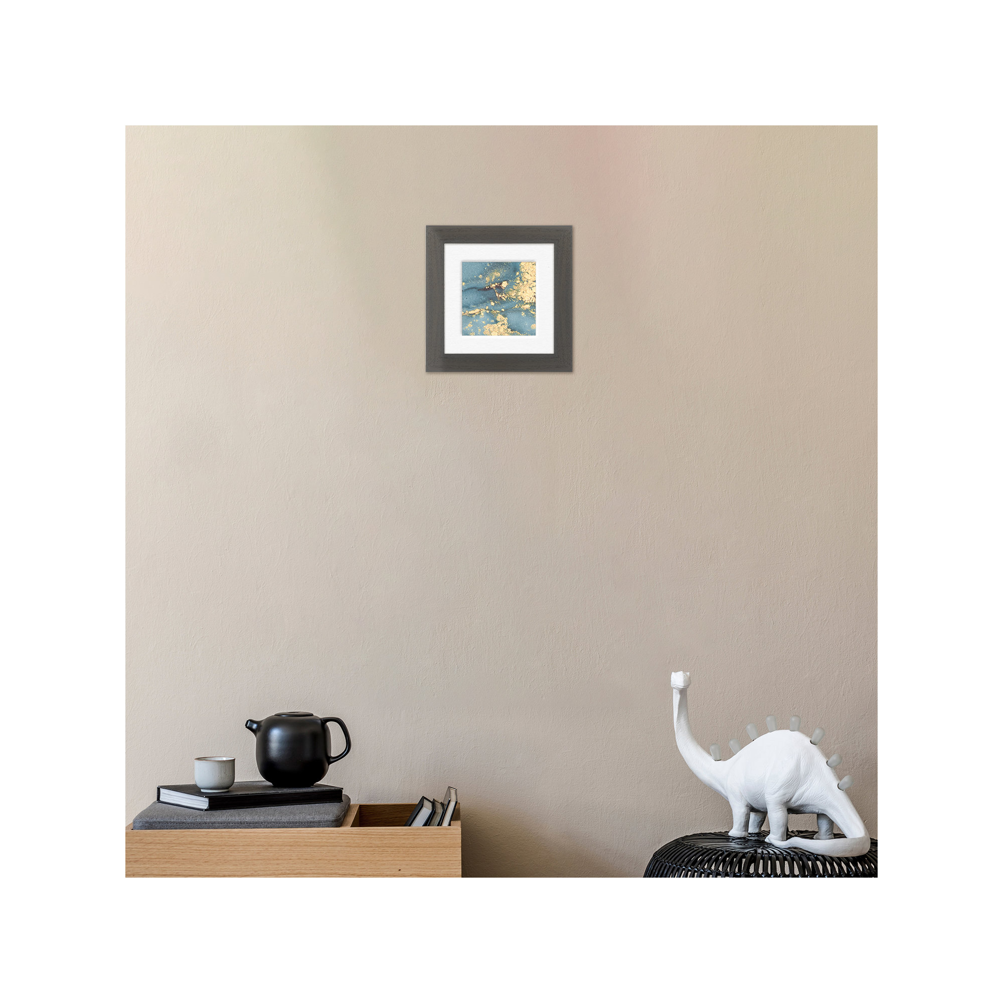 Arkhurst Wood Picture Frame with Mat, Dark Walnut, 5" x 5", 10" x 10"
