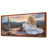 Toile avec cadre flottant brun