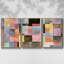 Ensemble de 3 blocs primaires I encadrés sur toile-97710745-97710743