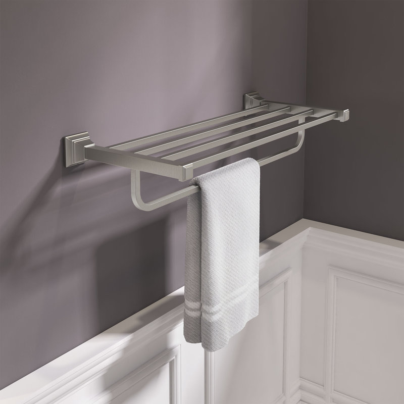 4 Towel Rack, Brushed Nickel