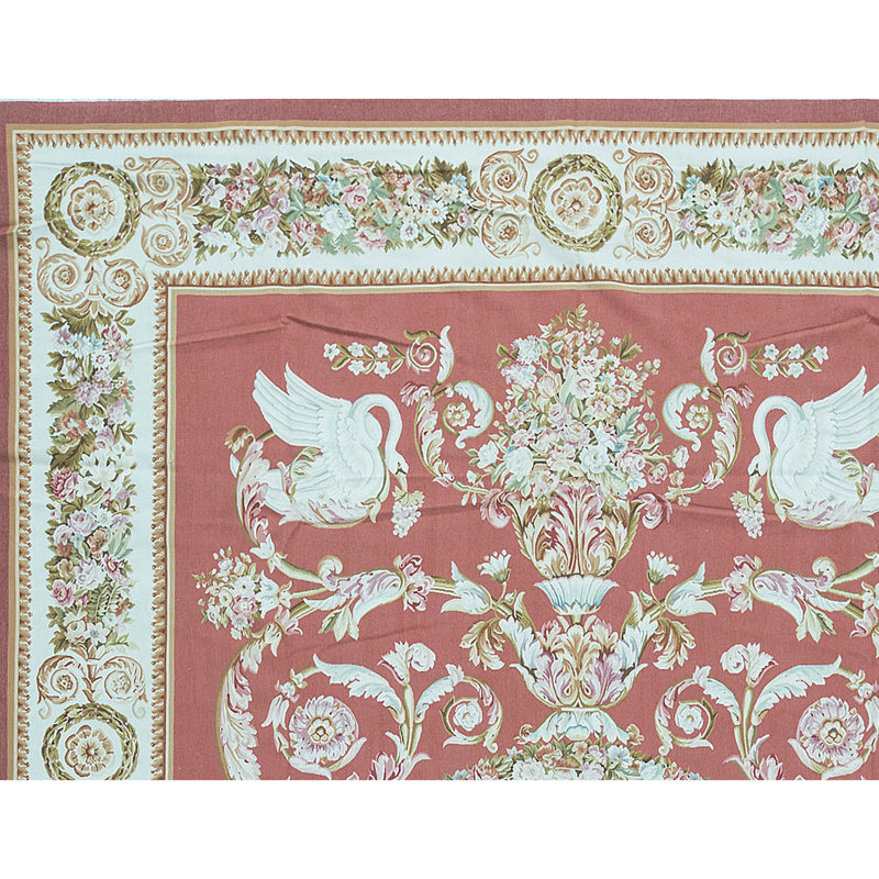 Hand-Knotted High-Quality REd Area Rug