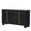 Console en bois avec tablettes réglables et poignées dorées-1548251381