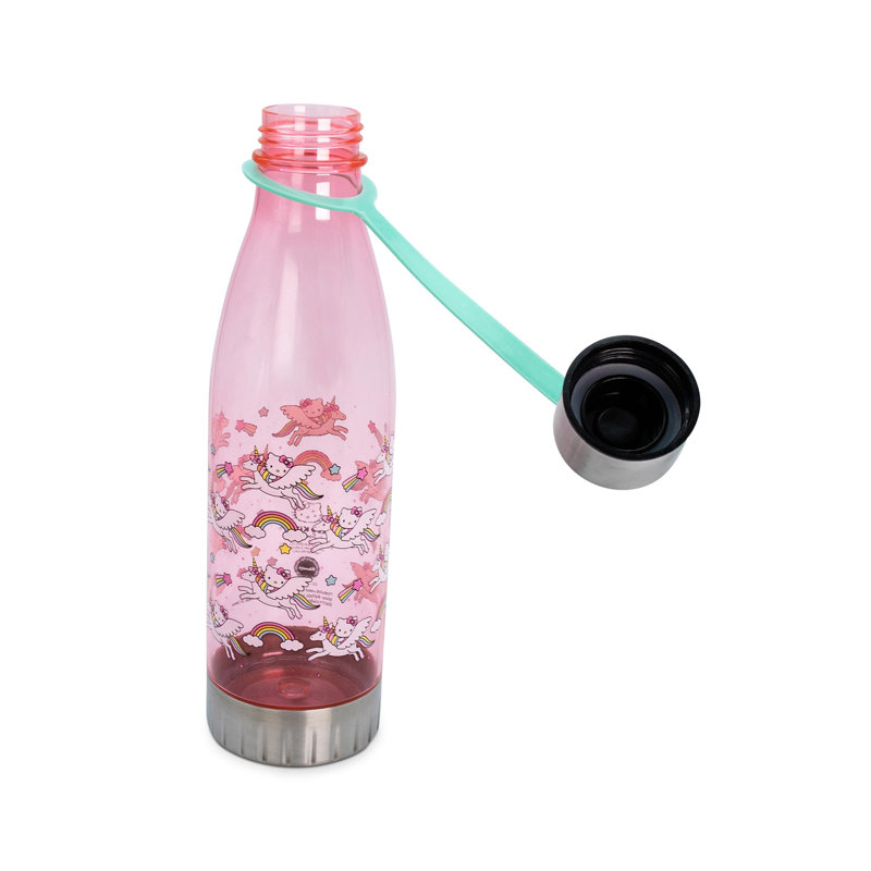 Hello Kitty Unicorn Rainbow Toss 20 oz. Bouteille d'eau en plastique