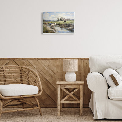 Free Roaming Cattle Wall Plaque Art by Petal Prints Design